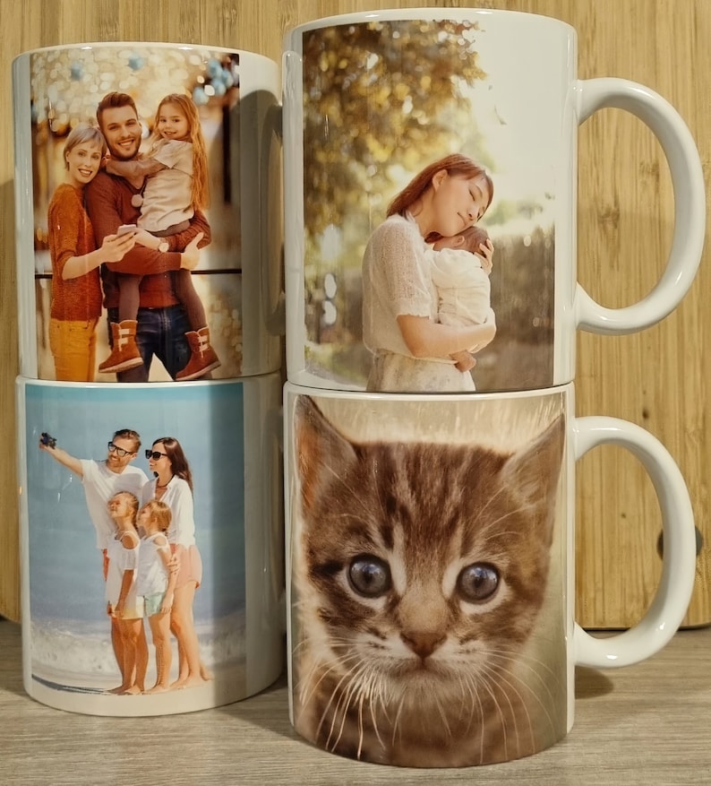 Personalisierte Tasse mit einem beliebigen Textbild oder Logos für geschäftlichen und persönlichen Gebrauch Bild 5