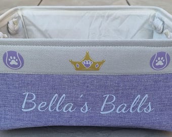 Cesta de juguetes personalizada para mascotas: diseño plegable y personalizado