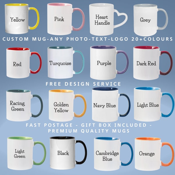 Taza personalizada-Cualquier diseño- Envío rápido -Fotos personalizadas Imágenes logotipo y texto - Taza de cerámica de 11 oz- Regalo divertido -Negocios -Pedidos al por mayor