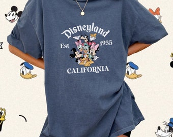 Comfort Colors® Retro Disneyland 1955 California Shirt, Vintage Disneyland Shirt, Disneyland Women's Shirt, Trendy Cute Mickey Shirt