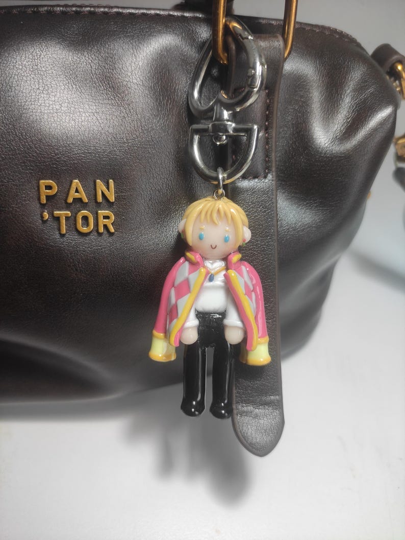 Handmade Howl from Howl's Moving Castle Keychain, Ghibli Charm image 6