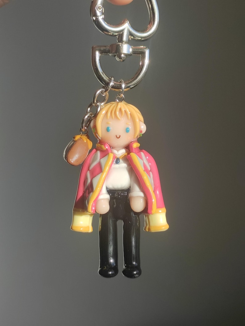 Handmade Howl from Howl's Moving Castle Keychain, Ghibli Charm image 1