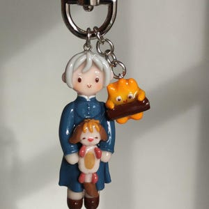 Handmade Sophie Keychain: Ghibli Howl's Moving Castle Bag Charm image 5