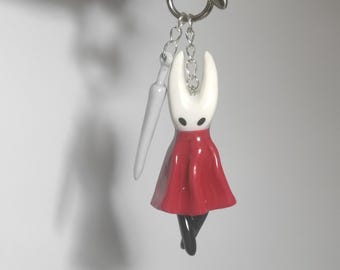 Handmade Silksong Bag Charm, Polymer Clay Hollow Knight