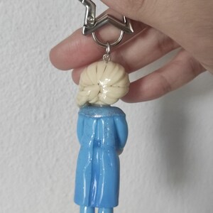 Handmade Frozen Elsa Keychain: Polymer Clay Bag Charm image 6
