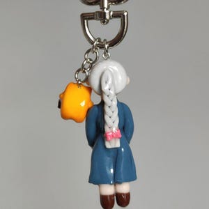 Handmade Sophie Keychain: Ghibli Howl's Moving Castle Bag Charm image 2