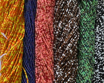 Handmade Waist Beads | Mixed Seed Beads, 50 Inches Long