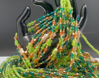 Ghana Waist Beads: Tie-On Crystal Beads