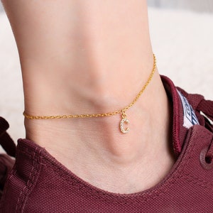 Letter c anklet deals