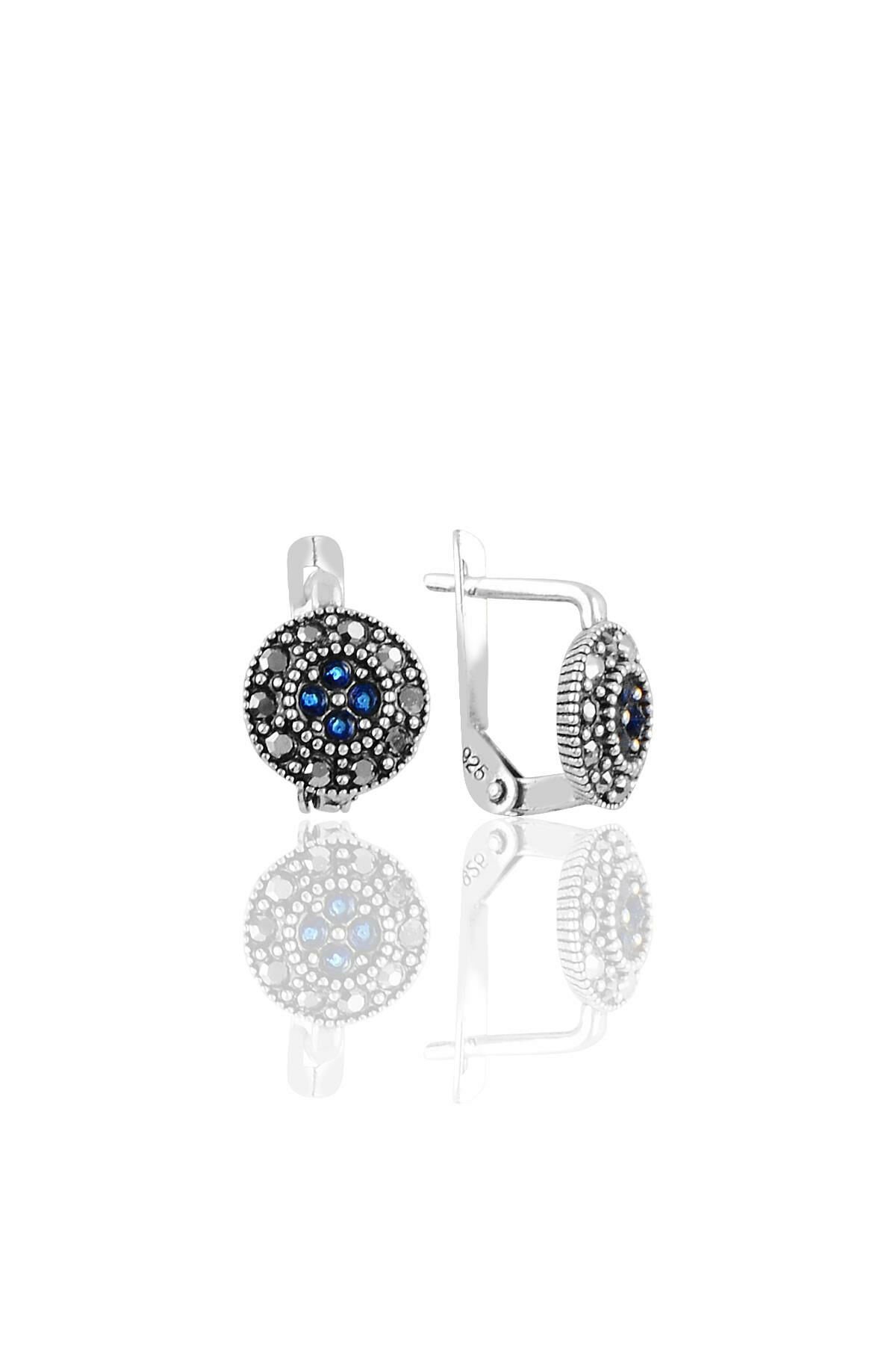 September Birthstone Earrings For Women Sapphire Round Etsy September birthstone earrings for women sapphire round etsy
