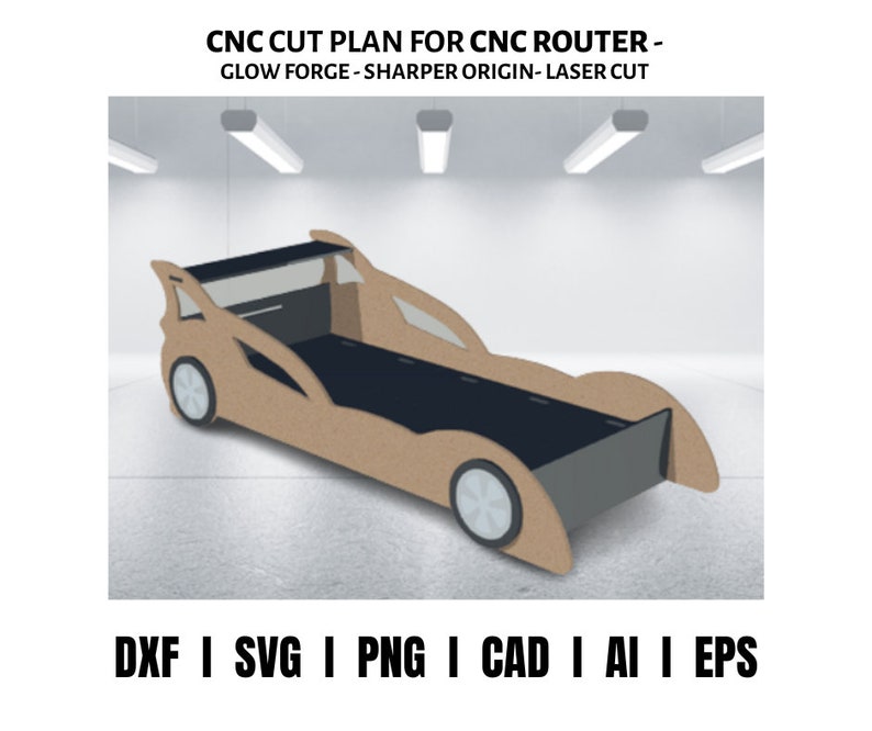 Kids Bed Car Design / Activities Table Cutting File Dxf File Etsy