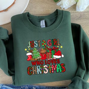 Just A Girl Who Loves Christmas Shirt, Merry Christmas Shirt, Christmas Gift Shirt, Xmas Gift for Her
