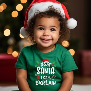 Dear Santa I Can Explain Shirt - Funny Christmas Tee