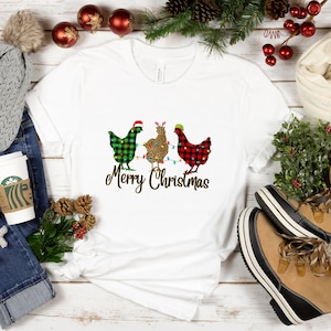 Christmas Chicken Sweatshirt, Funny Chicken Christmas Shirt, Merry Chickmas Shirt, Christmas Chicken, Gift For Chicken Lover ,Animal Lover