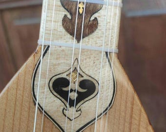 Handmade Mahogany Saz, Turkish Baglama, Short Neck