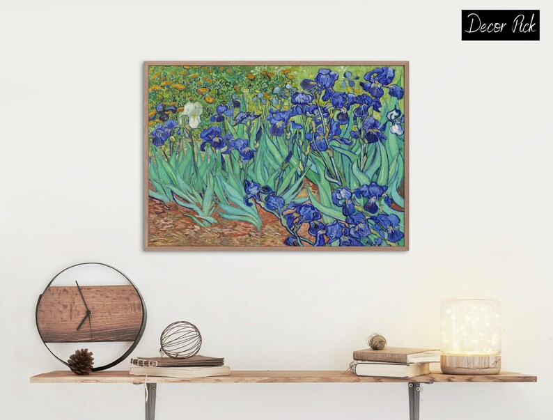 Irises Painting by Vincent Van Gogh Print, Famous Original Print