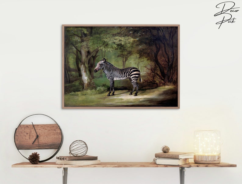 Zebra Painting by George Stubbs the First Zebra (Instant Download) - Etsy