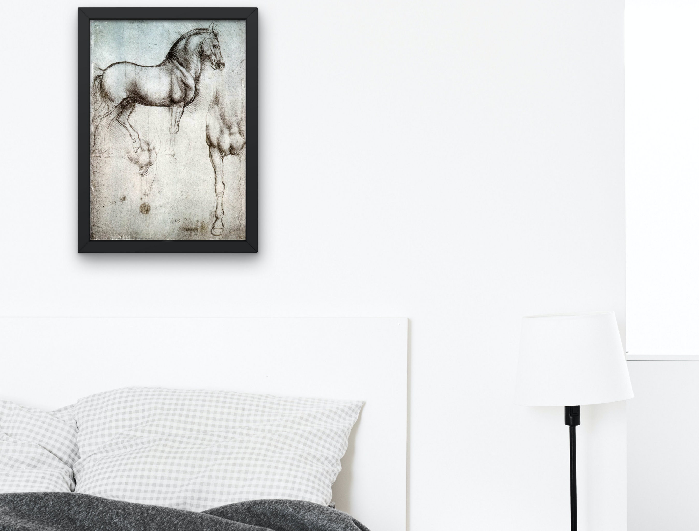 Study of Horse by Leonardo Da Vinci Print Leonardo Da Vinci Etsy