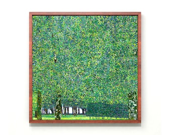 The Park Painting by Gustav Klimt, Landscape Art, Flowers Painting, Impressionist Landscape Print, Giclée Art Print, Printable Flowers | 111