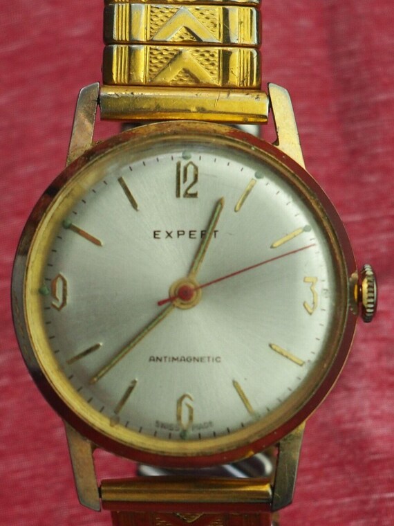 Expert Electronically Timed Swiss Men s Watch Running L 20 Cm With Case Etsy Canada