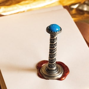 Estrellas infinitas; Seljuks, sello de lacre con letras, caligrafía, escritura a mano, sello de latón, kit de sello de lacre divertido, logotipo personalizado, sello de lacre personalizado