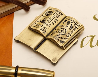 Brass Pen Rest: Antique Finish, Handmade Calligraphy Fountain Pen Holder
