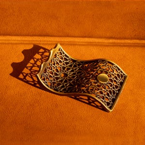 Infinite Stars; Seljuks Pen Rest,Fountain Pen Stand,Geometric antique brass pen holder,painting brush stand, Handwriting,calligraphy pen set