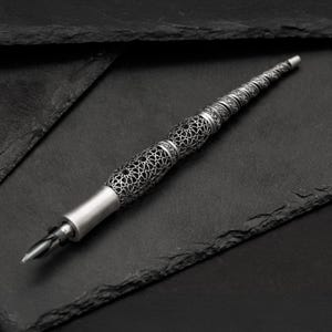Unendliche Sterne; Seljuks Dip Pen, Füllfederhalter, Silber Dip Pen, Kalligraphiestift, Handschrift, Bronze Dip Pen, Kalligraphiestiftset, Fun Pen