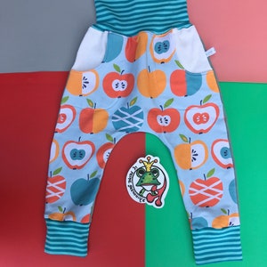 2/4 ans, pantalon sarouel évolutif avec poches 2-pommes