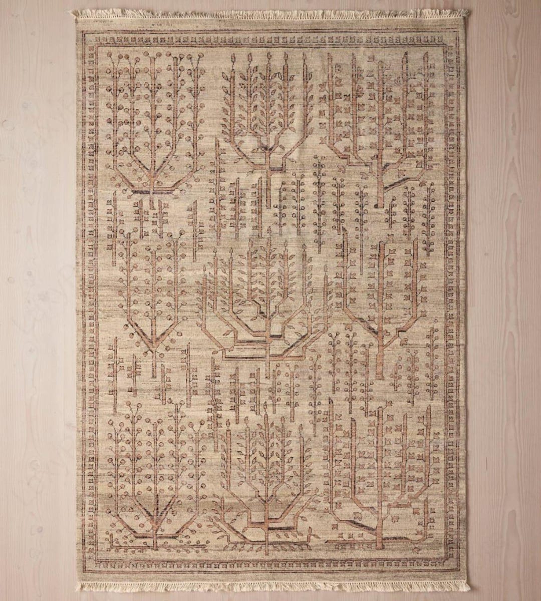 Hand-knotted Wool Oushak Rug: 12x15 Ft, Turkish Tree Design - Etsy