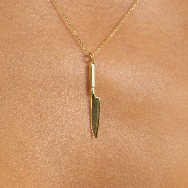 Knife Necklace Etsy
