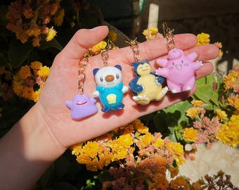 Pocket Monster Clay Keychain