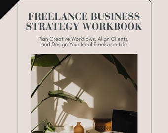 Freelance Business Stragety Workbook | VA & Creative Entrepreneur Planer | Kundenausrichtung, Rateneinstellung, PDF-Arbeit