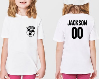 Custom Your Name and Your Number Shirt, Customized Soccer Ball Graphic Tees, Personalized Soccer Mom Shirt, Shirts for Soccer Player