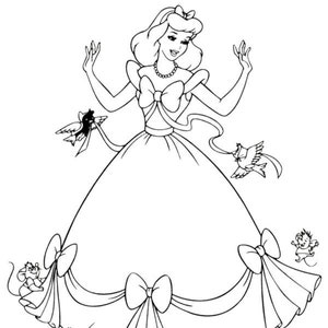 Printable Princess Colouring Book