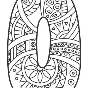 Printable Numbers Colouring Book