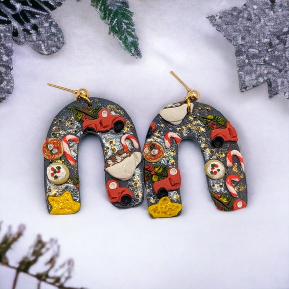 Holiday statement earrings deals