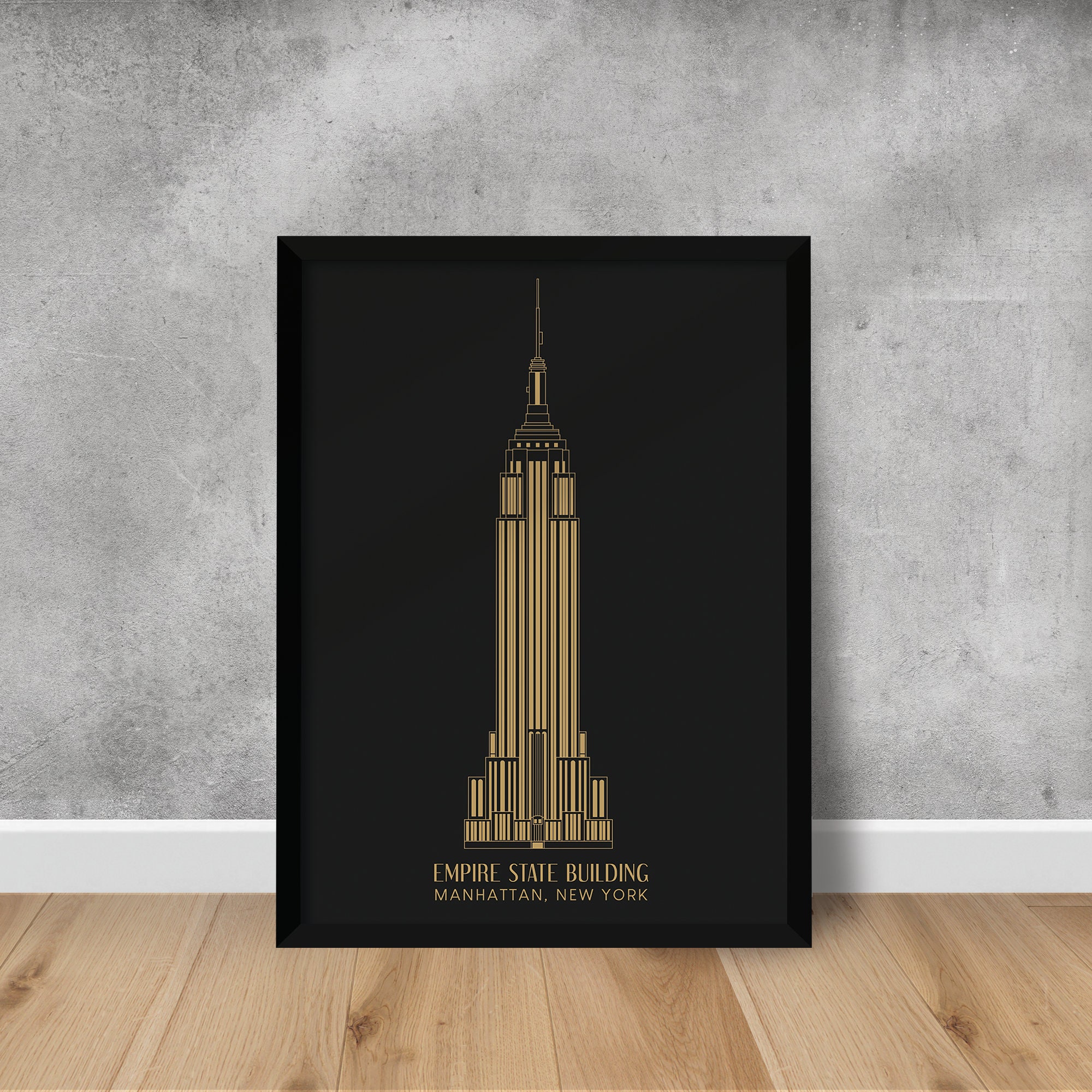 Empire State Building Art Deco Print