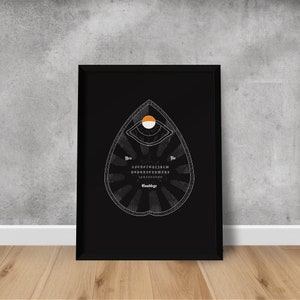 Ouija Board Poster - Halloween - Stampa - Wall Art Printing - minimalista