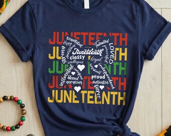 Juneteenth Shirt Women, Black Empowerment Tee, Affirmation Freedom Gift, Proud Melanin Top, June 19th Apparel, Blessed Strong Beautiful