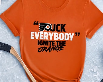 Ignite The Orange Philly Hockey Shirt, Puck Everybody Playoff Tee, Fan Gift For Him, 2026 Postseason Unisex Rally Rink Game Tee