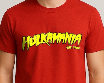 Hulkamania Shirt, RIP Hulk Hogan T-Shirt, Hulkamania Tee, Legend Memorial Shirt, Wrestling Tribute, 80s Icon, Rest in Peace Hulk Hogan Shirt