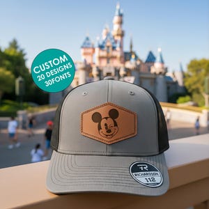 Mickey Mouse Hat, Disney Matching Hat, Daddy Son Cap, Men Disneyland Hat, Disney Ball Cap, Disney Hat for Dads, Minnie Mouse Trucker Hat image 1