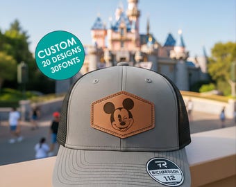 Casquette assortie Disney, casquette camionneur Disney Land, casquette assortie à papa et fils, snapback pour vacances en famille, style Richardson 112, cadeau pour papa enfants