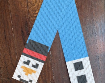 Snowman Scarf Crochet **Pattern ONLY** C2C, Tapestry