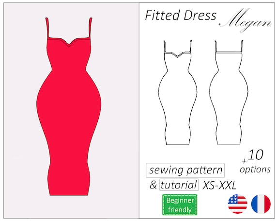 fitted dress called Panel Stretch Fitted Dress in Longer Length 18 / Burgundy main image 1