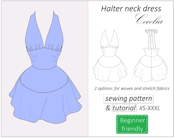 halter neck dress tutorial How to make a halter dress {easy sewing tutorial!}