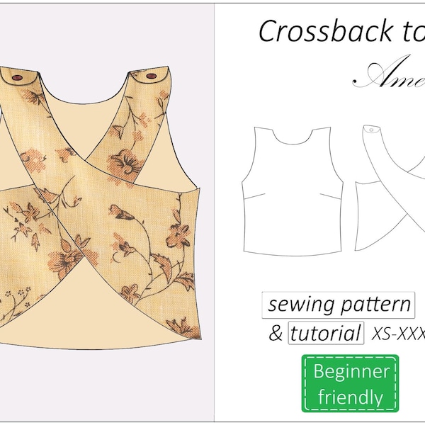 Crossback Top - Etsy