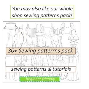 16 Patterns: Crop Top Pattern, Bustier Pattern, Milkmaid Dress Pattern ...
