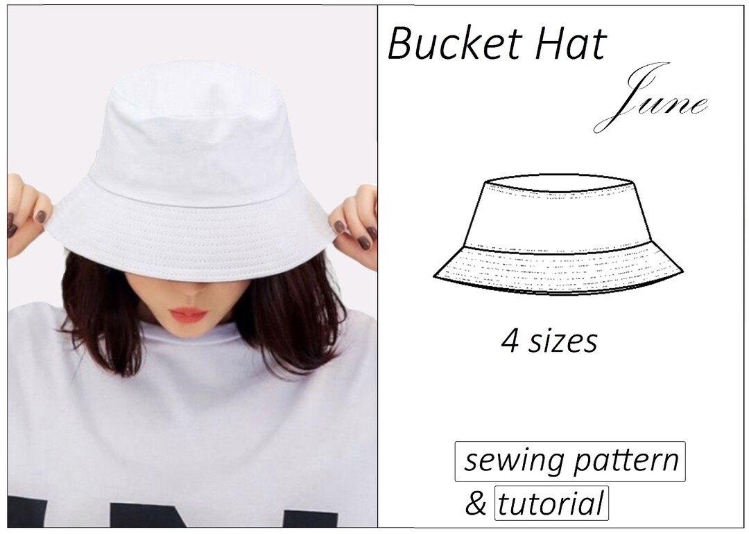 Bucket Hat Pattern June Easy Bucket Hat Sewing Pattern PDF - Etsy